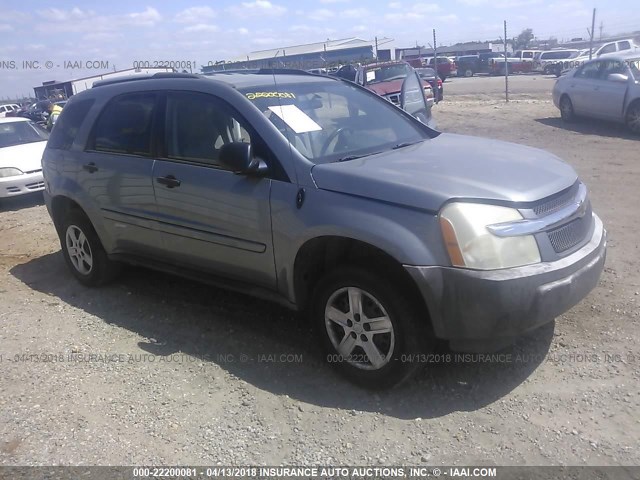 2CNDL13F956106827 - 2005 CHEVROLET EQUINOX LS GRAY photo 1