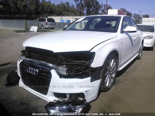WAUAFAFL5EN014574 - 2014 AUDI A4 PREMIUM 白色 照片 2