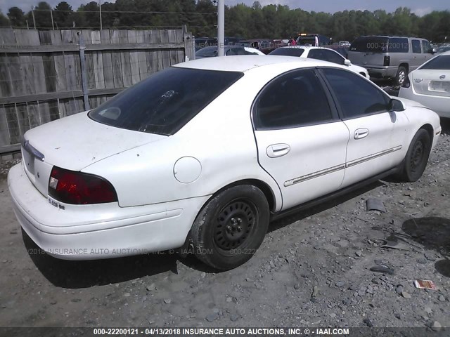 1MEFM50U51A649673 - 2001 MERCURY SABLE GS WHITE photo 4