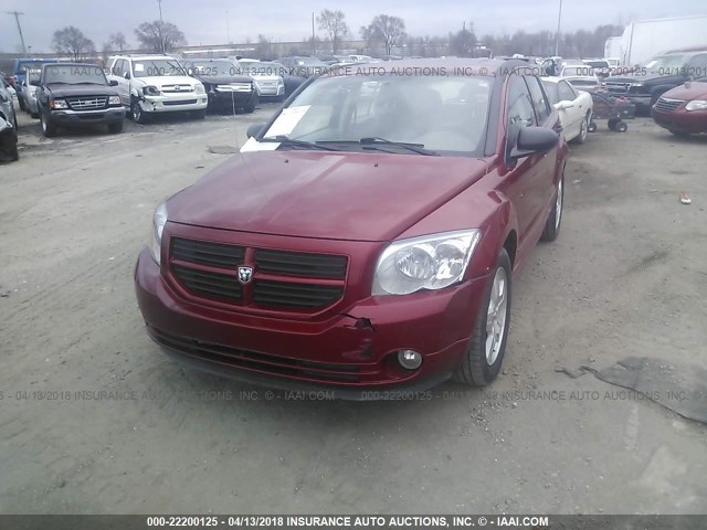 1B3HB48B97D263165 - 2007 DODGE CALIBER SXT MAROON photo 2