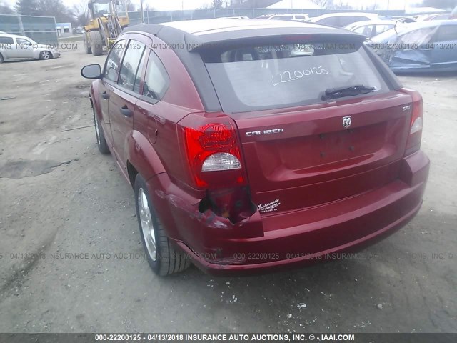 1B3HB48B97D263165 - 2007 DODGE CALIBER SXT MAROON photo 3