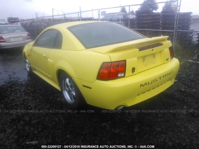 1FAFP42X4YF204676 - 2000 FORD MUSTANG GT YELLOW photo 3