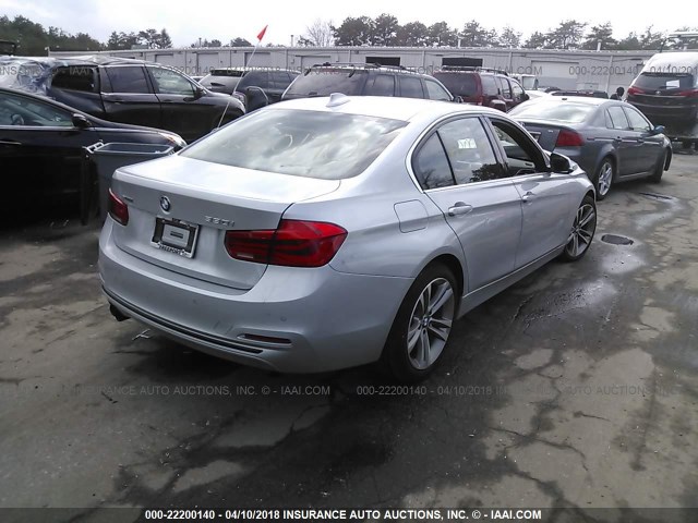 WBA8D9G34HNU61659 - 2017 BMW 330 XI SILVER photo 4