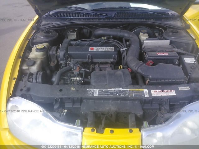 1G8ZY14741Z319325 - 2001 SATURN SC2 YELLOW photo 10