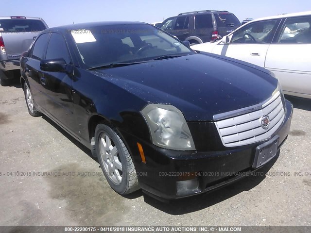 1G6DM57T460159361 - 2006 CADILLAC CTS BLACK photo 1