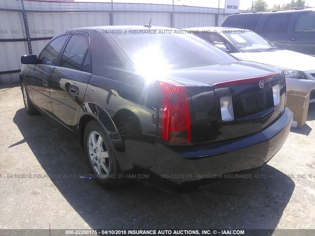 1G6DM57T460159361 - 2006 CADILLAC CTS BLACK photo 3