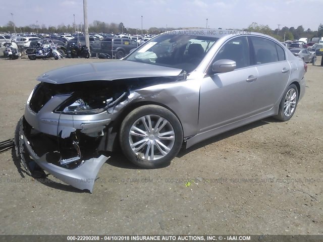 KMHGC4DD1DU231574 - 2013 HYUNDAI GENESIS 3.8L GRAY photo 2