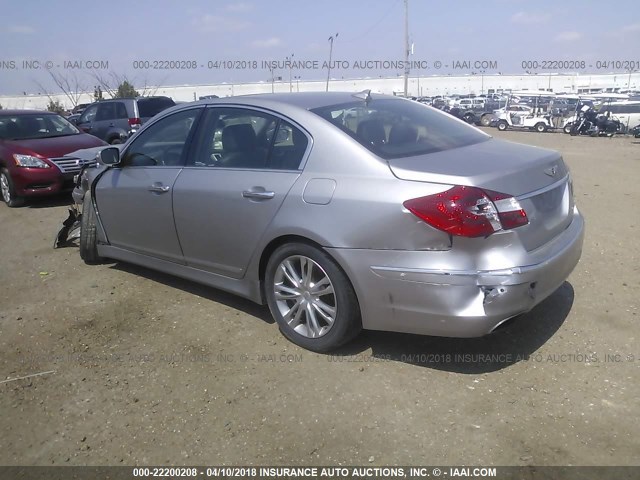 KMHGC4DD1DU231574 - 2013 HYUNDAI GENESIS 3.8L GRAY photo 3