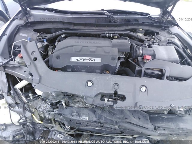 5J6TF1H54CL002235 - 2012 HONDA CROSSTOUR EXL ნაცრისფერი ფოტო 10