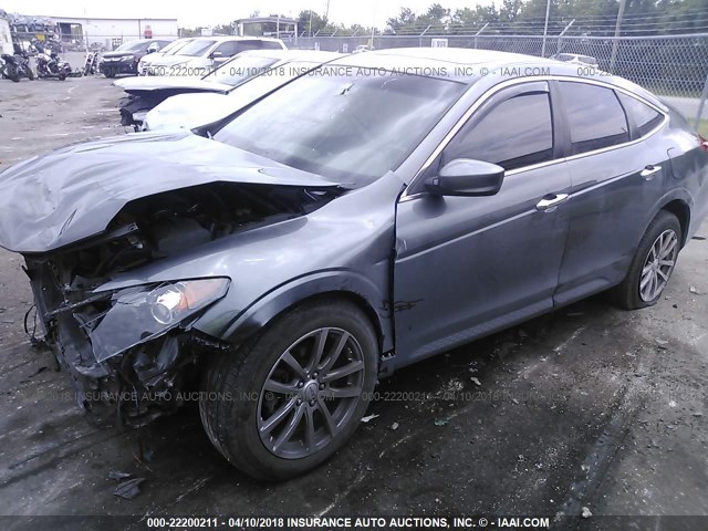 5J6TF1H54CL002235 - 2012 HONDA CROSSTOUR EXL GRAY photo 2