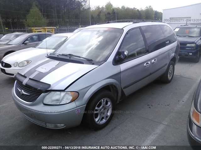 2B4GP44322R786914 - 2002 DODGE GRAND CARAVAN SPORT SILVER photo 2