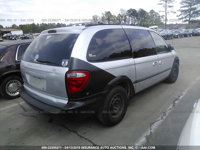 2B4GP44322R786914 - 2002 DODGE GRAND CARAVAN SPORT SILVER photo 4