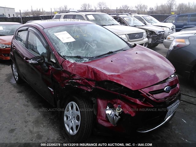 3FADP4EJ8DM202325 - 2013 FORD FIESTA SE RED photo 6