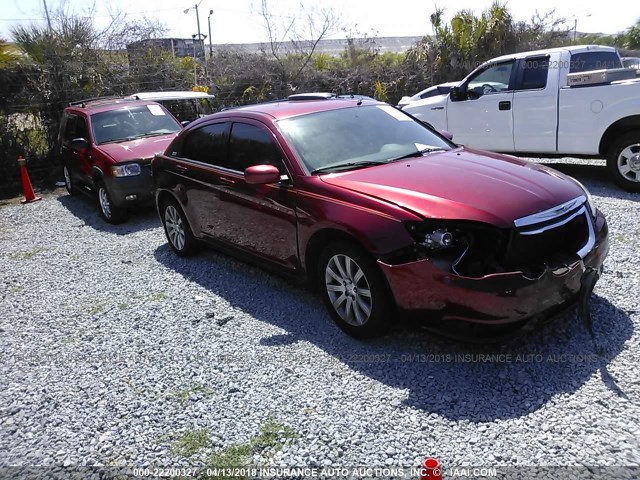 1C3BC1FB0BN536116 - 2011 CHRYSLER 200 TOURING RED photo 1