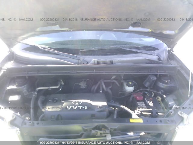 JTLKT324164047299 - 2006 TOYOTA SCION XB შავი ფოტო 10