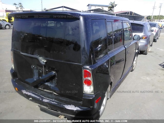 JTLKT324164047299 - 2006 TOYOTA SCION XB შავი ფოტო 4