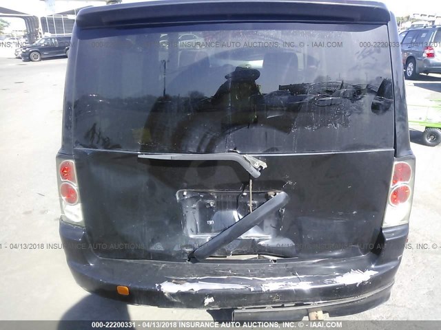 JTLKT324164047299 - 2006 TOYOTA SCION XB შავი ფოტო 6
