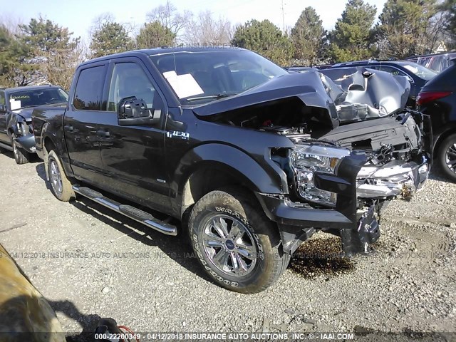1FTEW1EP8GFC88244 - 2016 FORD F150 SUPERCREW GRAY photo 1