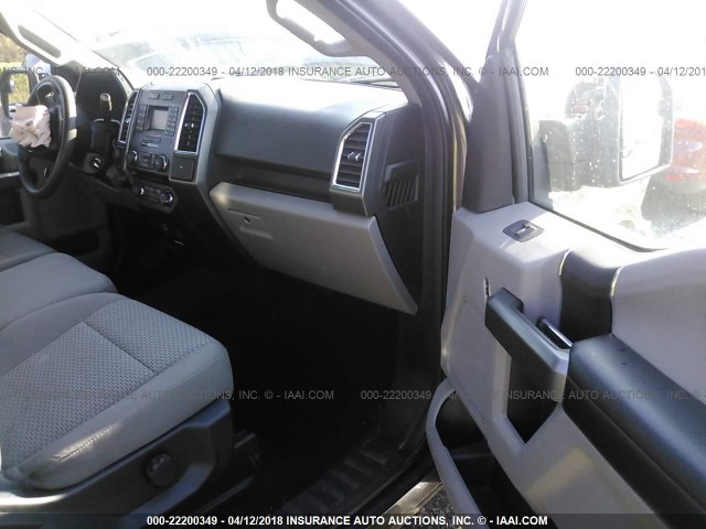 1FTEW1EP8GFC88244 - 2016 FORD F150 SUPERCREW GRAY photo 5