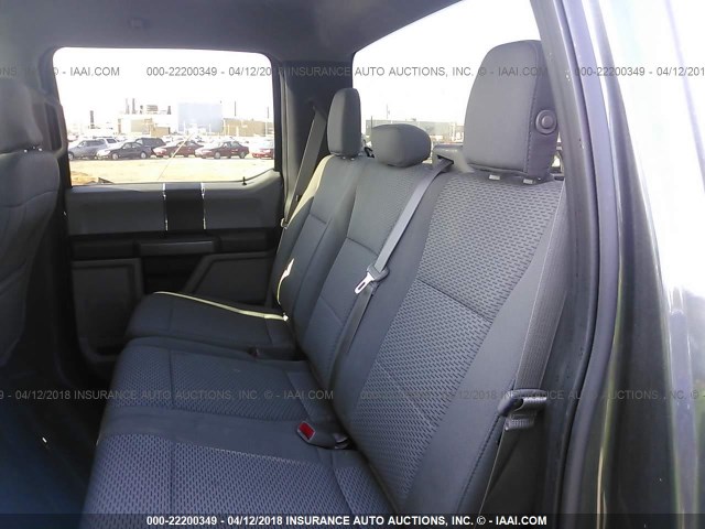 1FTEW1EP8GFC88244 - 2016 FORD F150 SUPERCREW GRAY photo 8