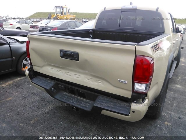 5TFCZ5AN5HX087696 - 2017 TOYOTA TACOMA DBL CAB/SR/TRDSPT/OR/PRO ოქროსფერი ფოტო 6