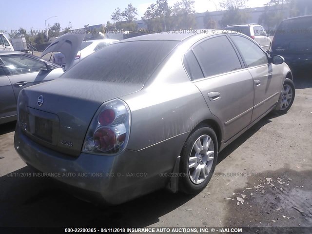 1N4AL11D85N449719 - 2005 NISSAN ALTIMA S/SL BROWN photo 4