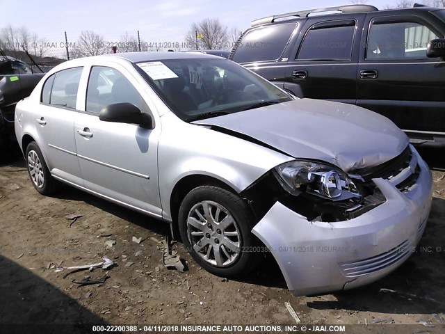 1G1AB5F5XA7134353 - 2010 CHEVROLET COBALT LS SILVER photo 1