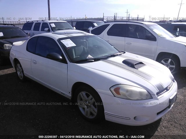 2G1WK151169229225 - 2006 CHEVROLET MONTE CARLO LT WHITE photo 1