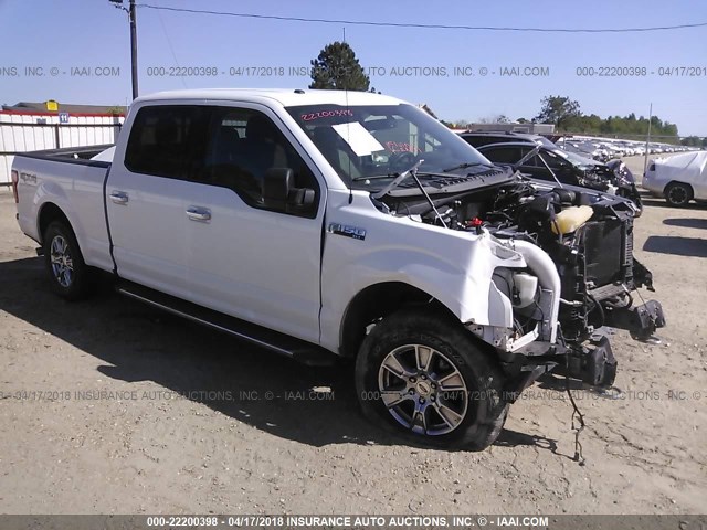 1FTFW1EFXGKD49709 - 2016 FORD F150 SUPERCREW WHITE photo 1