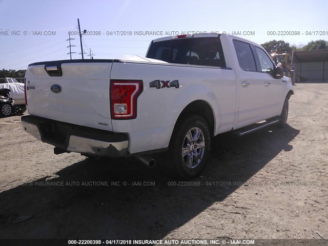 1FTFW1EFXGKD49709 - 2016 FORD F150 SUPERCREW WHITE photo 4