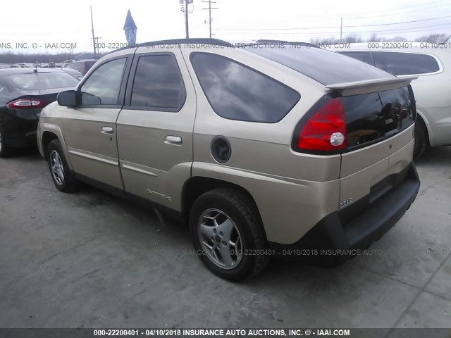 3G7DB03E43S590475 - 2003 PONTIAC AZTEK GRAY photo 3