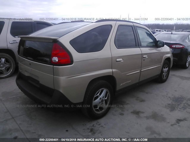 3G7DB03E43S590475 - 2003 PONTIAC AZTEK GRAY photo 4