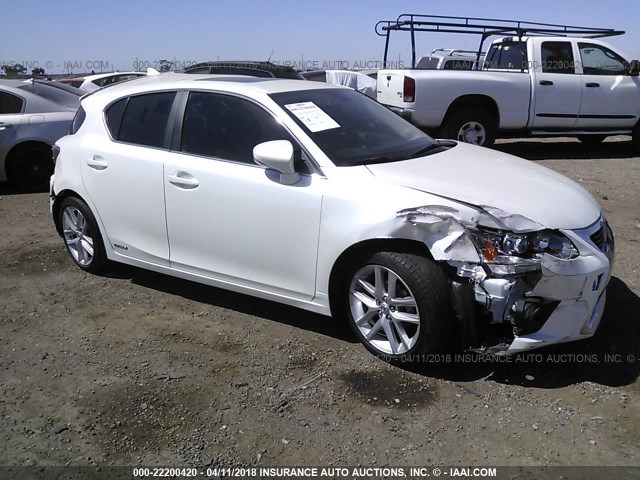 JTHKD5BH3H2285000 - 2017 LEXUS CT 200 WHITE photo 1