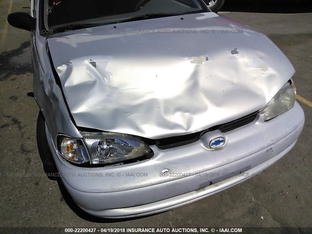 1Y1SK54871Z403787 - 2001 CHEVROLET GEO PRIZM LSI SILVER photo 6