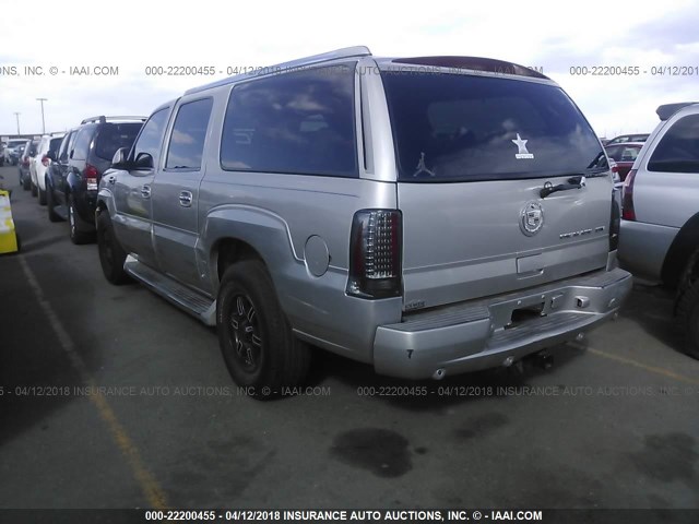 3GYFK66N24G249924 - 2004 CADILLAC ESCALADE ESV SILVER photo 3