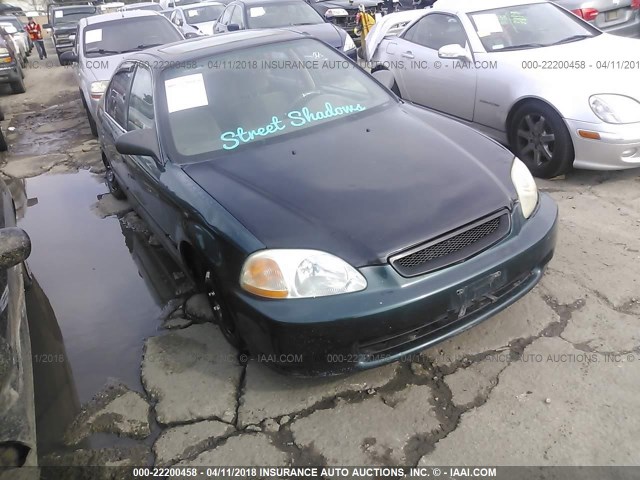 2HGEJ8549TH512922 - 1996 HONDA CIVIC EX GREEN photo 1