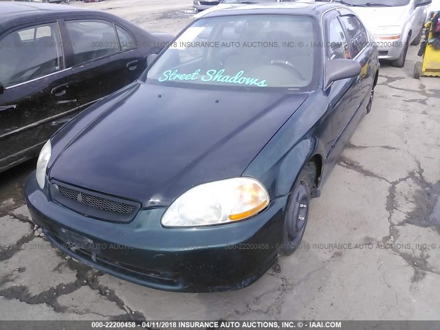 2HGEJ8549TH512922 - 1996 HONDA CIVIC EX GREEN photo 2