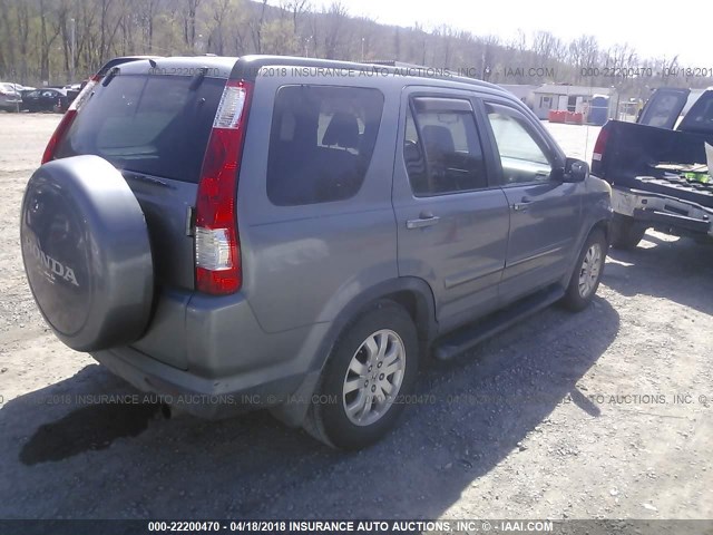 SHSRD78925U339643 - 2005 HONDA CR-V SE/EX GRAY photo 4