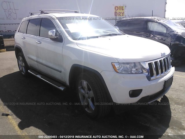 1J4RR5GT4BC665215 - 2011 JEEP GRAND CHEROKEE LIMITED WHITE photo 1