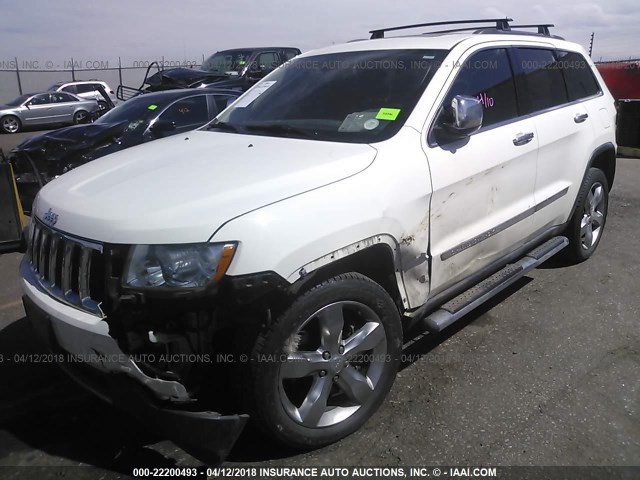 1J4RR5GT4BC665215 - 2011 JEEP GRAND CHEROKEE LIMITED WHITE photo 2