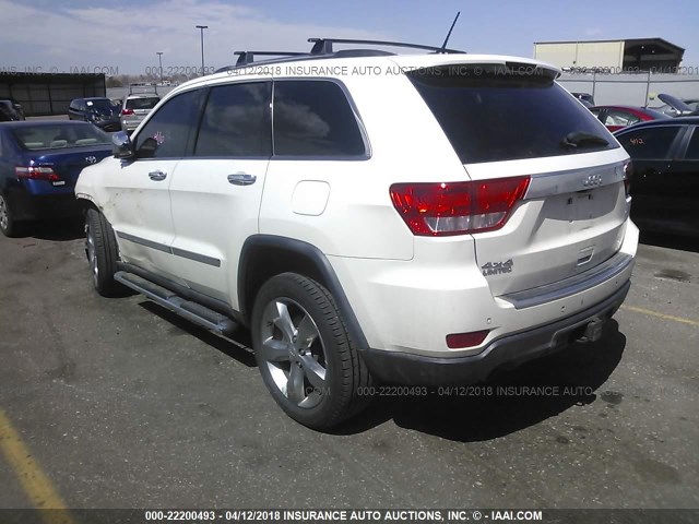 1J4RR5GT4BC665215 - 2011 JEEP GRAND CHEROKEE LIMITED WHITE photo 3
