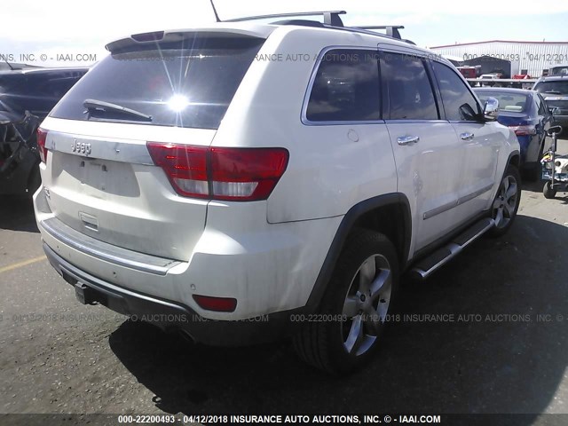 1J4RR5GT4BC665215 - 2011 JEEP GRAND CHEROKEE LIMITED WHITE photo 4