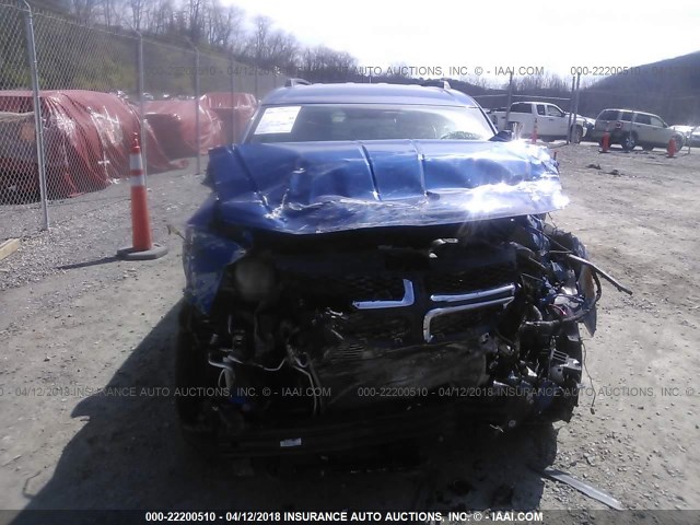 3C4PDDBG2FT660413 - 2015 DODGE JOURNEY SXT BLUE photo 6