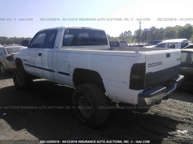 3B7HF13Z6WG117930 - 1998 DODGE RAM 1500 WHITE photo 3