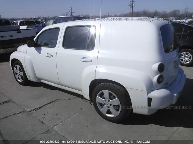 3GNDA13DX8S616349 - 2008 CHEVROLET HHR LS WHITE photo 3