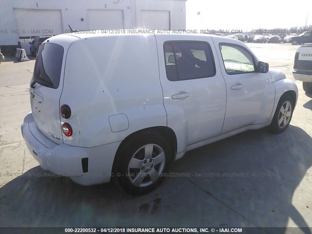 3GNDA13DX8S616349 - 2008 CHEVROLET HHR LS WHITE photo 4