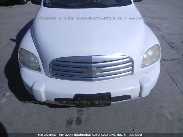 3GNDA13DX8S616349 - 2008 CHEVROLET HHR LS WHITE photo 6