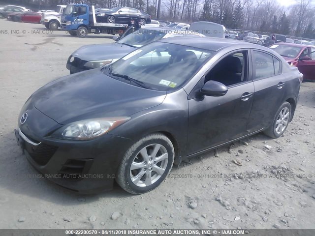 JM1BL1SG3A1105692 - 2010 MAZDA 3 I GRAY photo 2