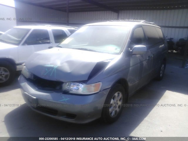 5FNRL18952B024905 - 2002 HONDA ODYSSEY EXL ნაცრისფერი ფოტო 2