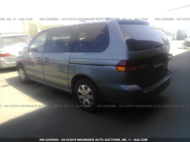 5FNRL18952B024905 - 2002 HONDA ODYSSEY EXL GRAY photo 3